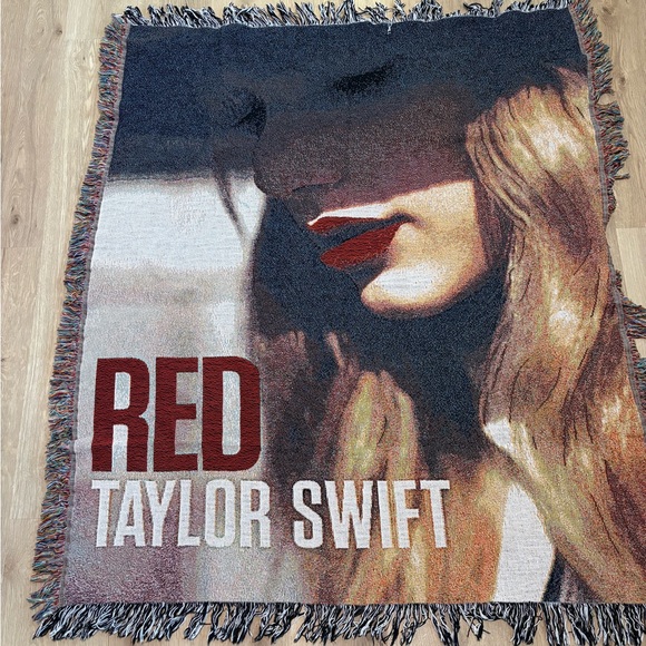 Taylor Swift Red Album Woven Throw Blanket